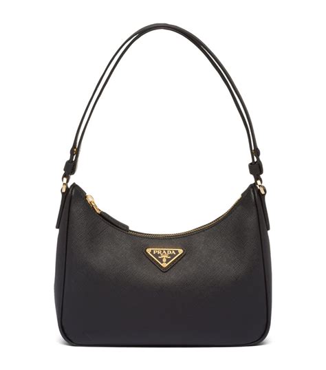 prada saffiano leather handbag black|prada adjustable shoulder handbags.